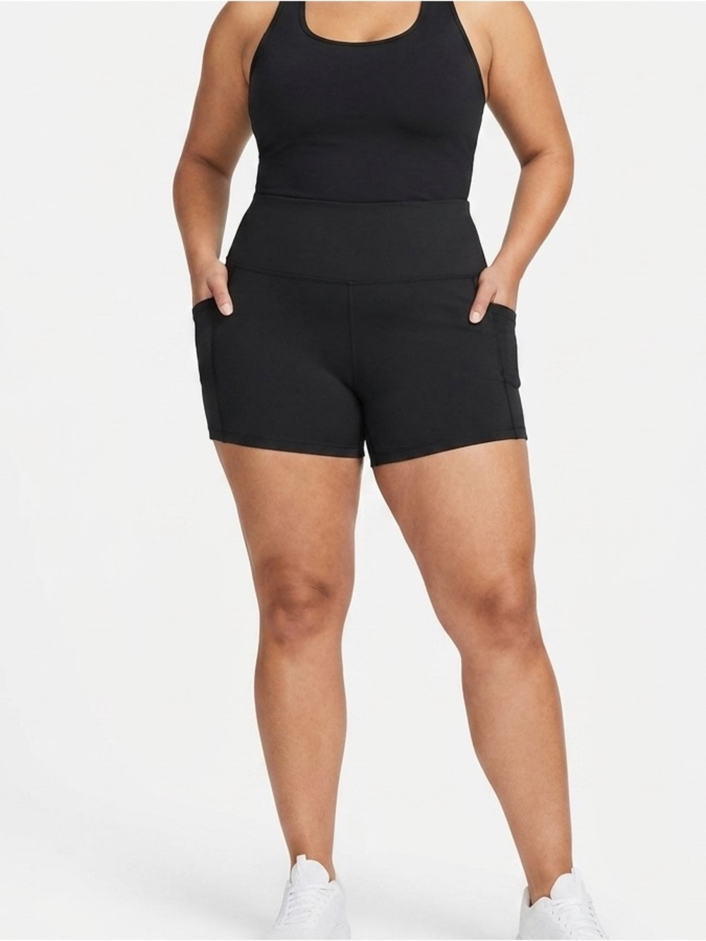 Black Active Shorts with Side Pockets - NWOT